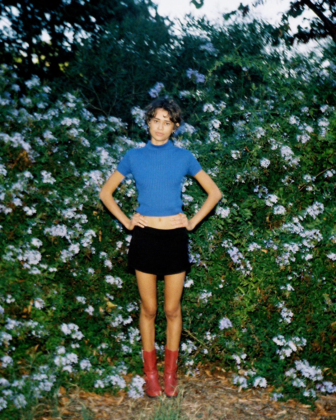 Alanna and flowers